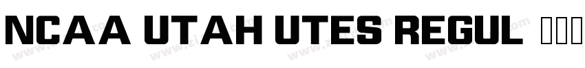 NCAA Utah Utes Regul字体转换